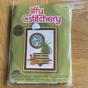 Jiffy Stitchery 70s embroidery kit